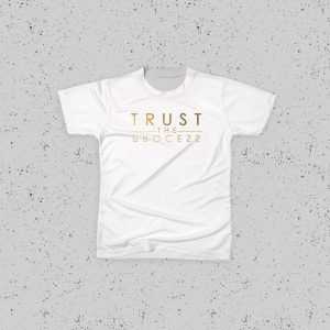 Kids White TTP Metallic Gold Tee
